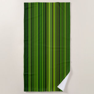 Shades of Green Beach Towel