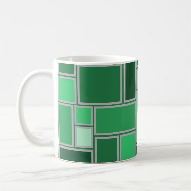 Shades of Green  Coffee Mug (Left)