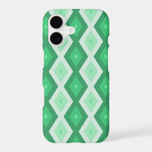 Shades of green diamond pattern