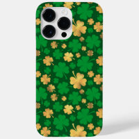 SHADES OF GREEN & GOLD IRISH SHAMROCKS 