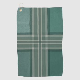 Shades of green golf towel