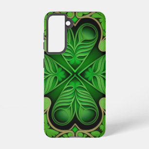 SHADES OF GREEN IRISH CELTIC SHAMROCKS SAMSUNG GALAXY CASE