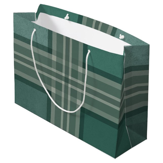 Shades of green large gift bag (Back Angled)