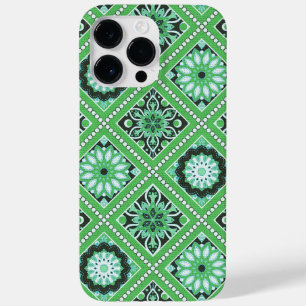 SHADES OF GREEN MANDALA PATTERNS Case-Mate iPhone 14 PRO MAX CASE