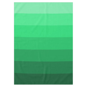 Shades of Green Ombre Stripes Tablecloth