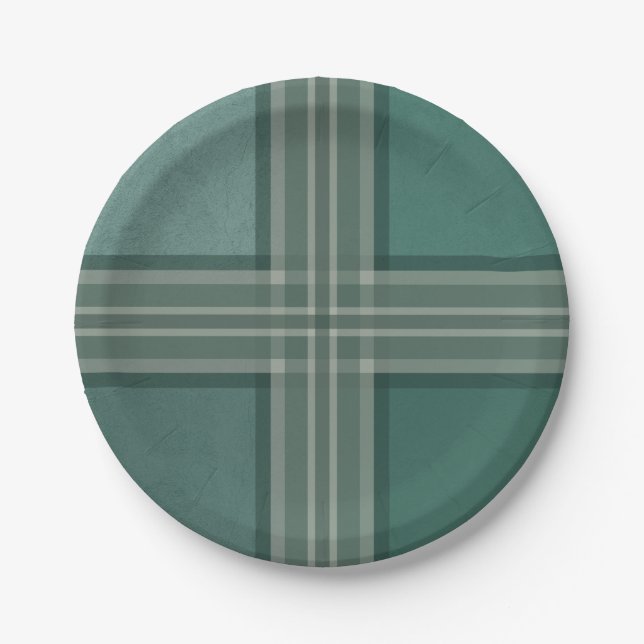 Shades of green paper plate (Front)
