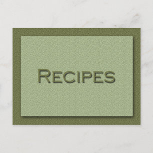 Shades of Green Recipe Card