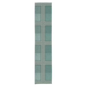Shades of green short table runner