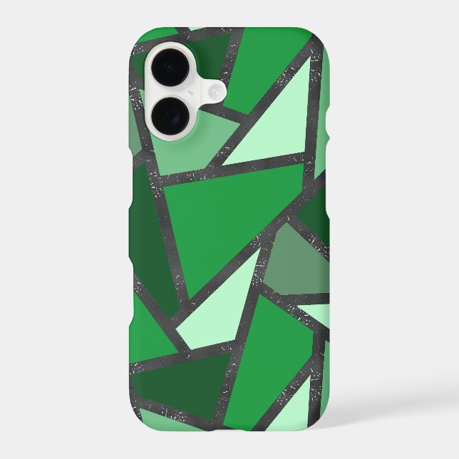 Shades of green stained glass pattern (Back)