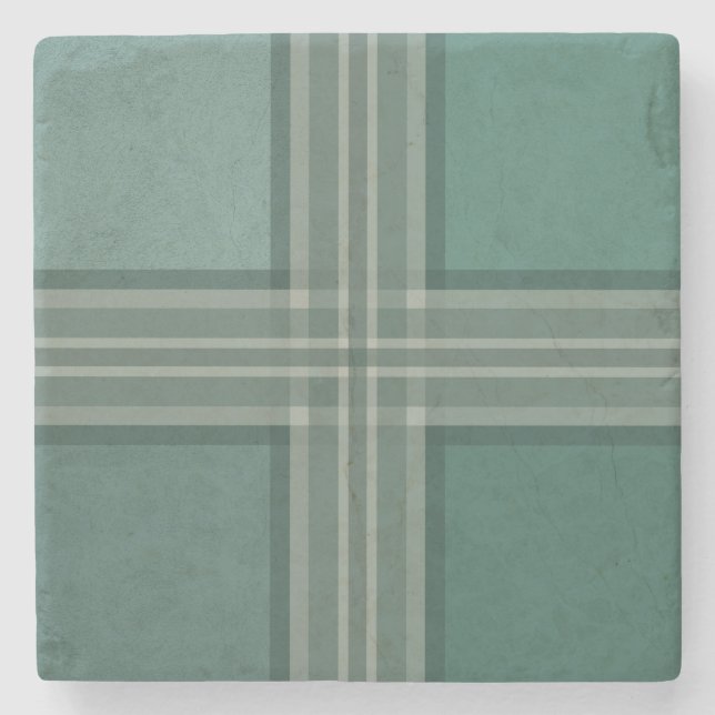 Shades of green stone coaster (Front)