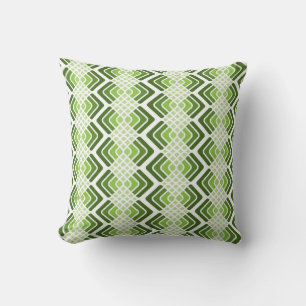 Shades of Green Throw Pillow