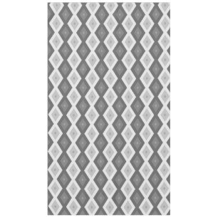 Shades of grey diamond pattern tablecloth