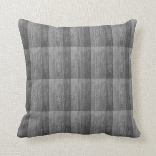 Shades of Grey Ombre Striped Cushion