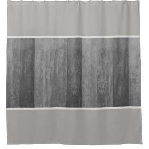 Shades of Grey Ombre Striped Shower Curtain