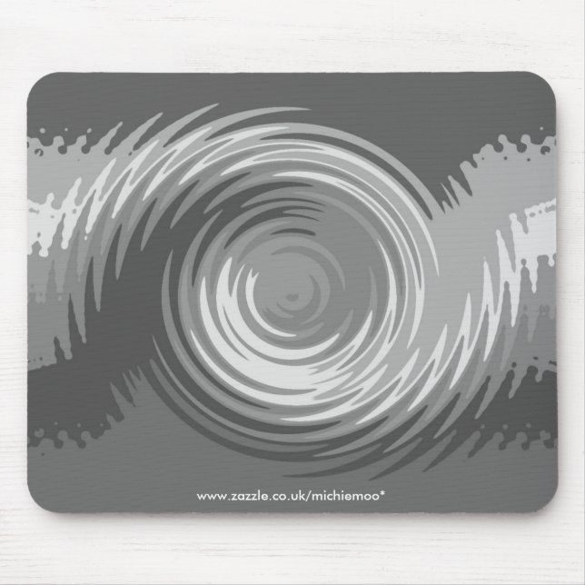 Shades of Grey Ripple Mousemat (Front)