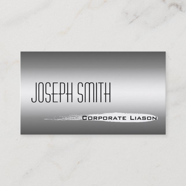 Shades of Grey Standard Business Cards (Front)