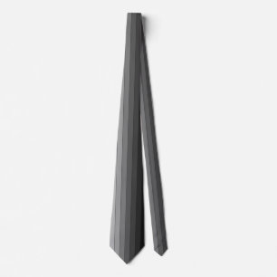 Shades of Grey Stripes Pattern Elegant Tie