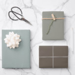 Shades of Grey Walnut Brown Simple Solid Colour Wrapping Paper Sheet<br><div class="desc">A modern combination walnut brown and shades of grey gift wrap for your events,  important milestones and happy celebrations.</div>