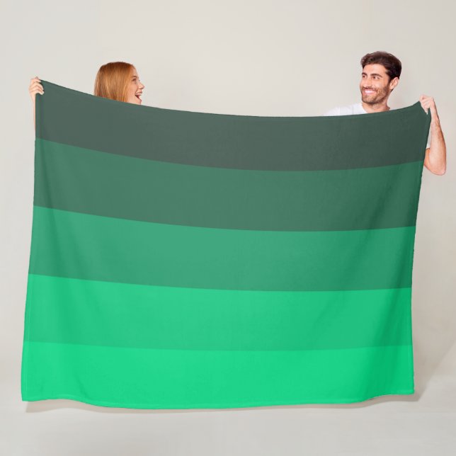 Shades of Jade Fleece Blanket (In Situ)