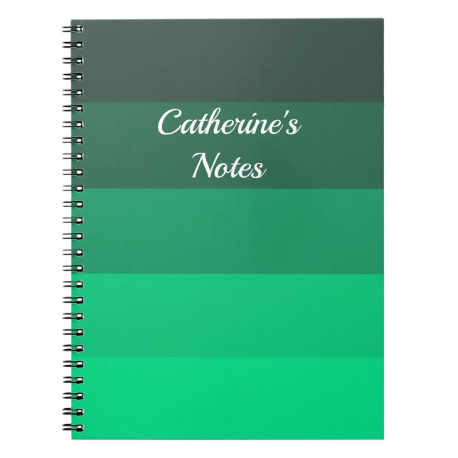Shades of Jade Notebook (Front)