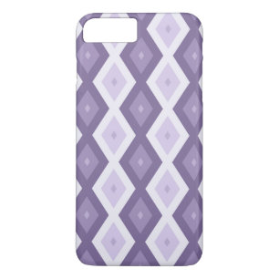 Shades of lavender diamond pattern iPhone 8 plus/7 plus case