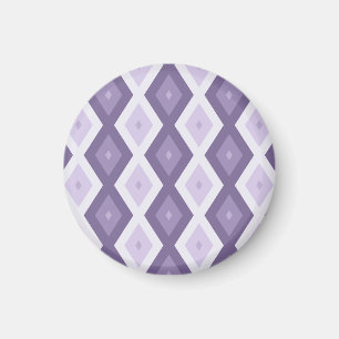 Shades of lavender diamond pattern magnet
