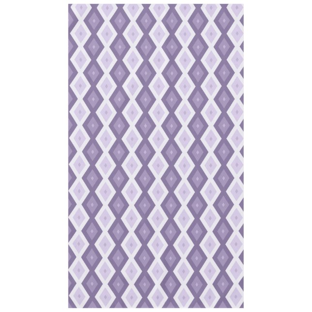 Shades of lavender diamond pattern tablecloth (Front)