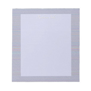 Shades of Lavender Horizontal Stripe Textured Look Notepad