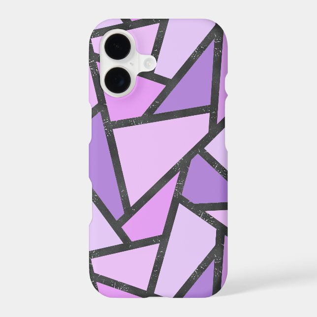 Shades of lilac stained glass pattern (Back)