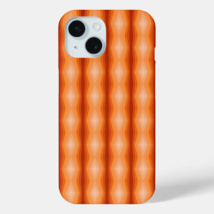 Shades Of Orange Geometric Abstract Art iPhone 15 Case