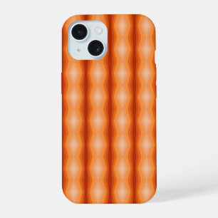 Shades Of Orange Geometric Abstract Art iPhone 15 Case