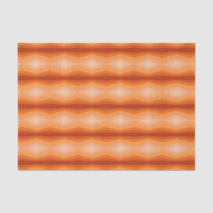 Shades Of Orange Geometric Abstract Art Tissue Paper