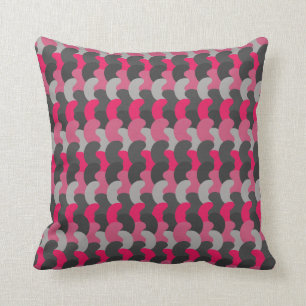Shades of pink and grey cushion