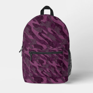 shades of pink camo printed backpack