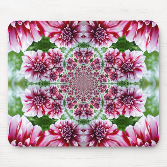 Shades of Pink Flowers Mousepad (Front)