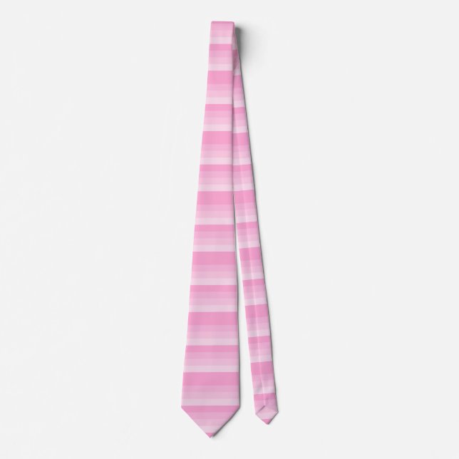 Shades of Pink Stripes Tie (Front)