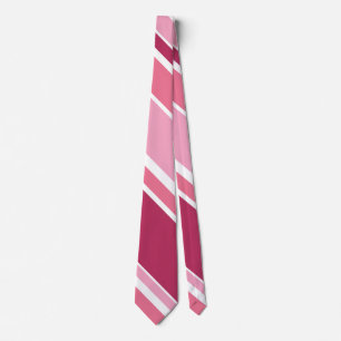 Shades of pink stripes tie