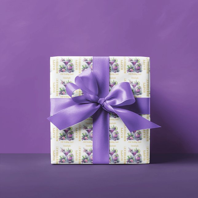 Shades of Purple: A Blue-Violet Birthday Bash Wrapping Paper (Creator Uploaded)