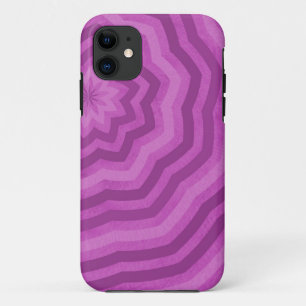 Shades of Purple Abstract Design iPhone 11 Case
