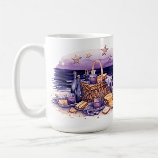 SHADES OF PURPLE BEACH PICNIC THEME COFFEE MUG