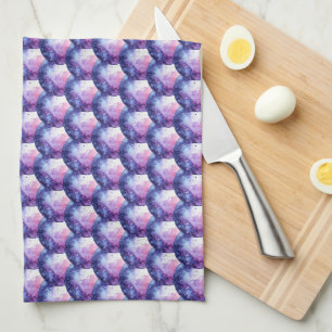 Shades of Purple Bubbles Tea Towel