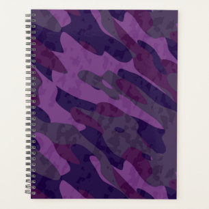 shades of purple camo planner