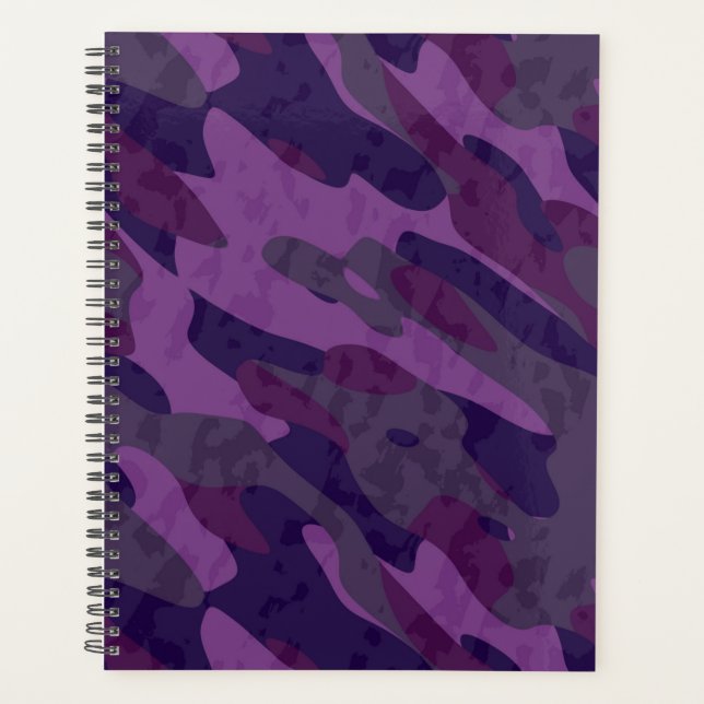 shades of purple camo planner (Front)