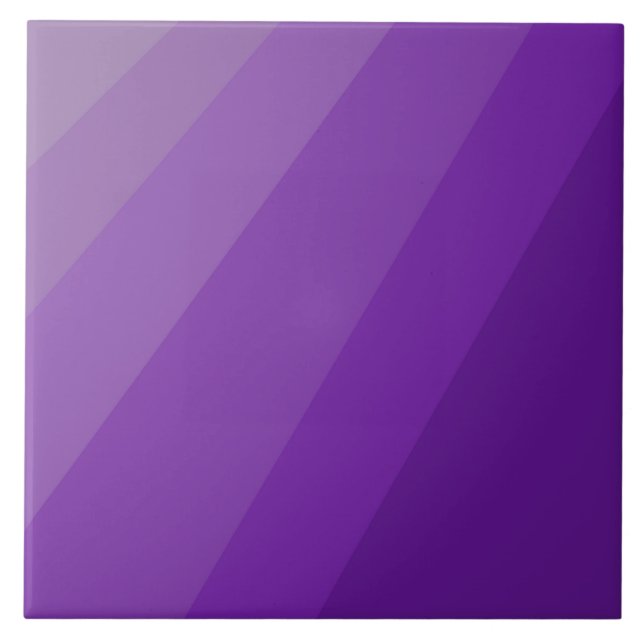 Shades of Purple  Ceramic Tile (Front)