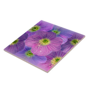 Shades of purple ceramic tile