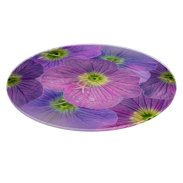 Shades of purple cutting board (Corner)