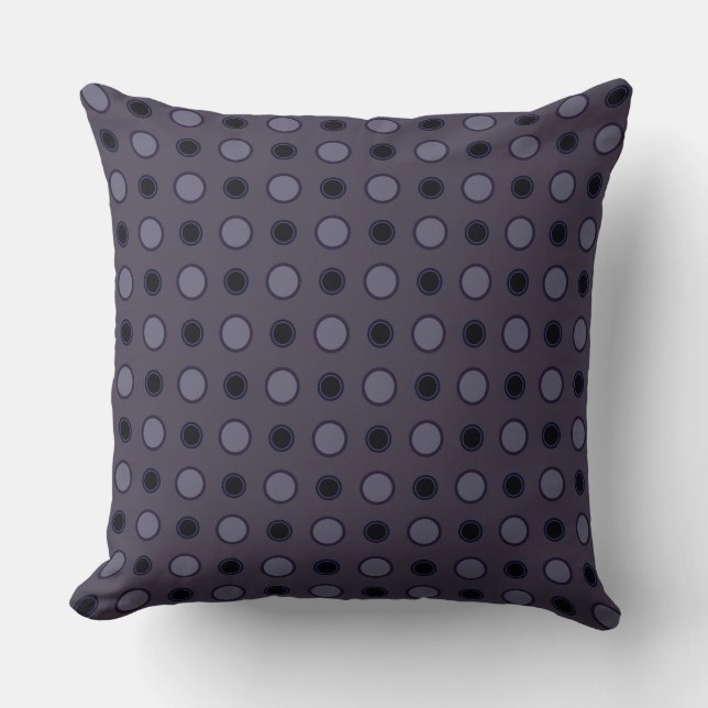 Shades of purple Dots Cushion (Front)