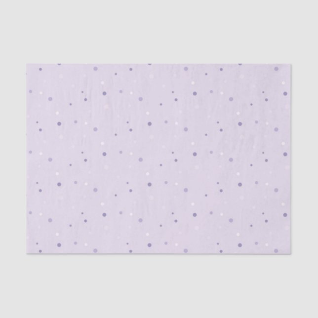 shades of purple dots tissue paper (Front)