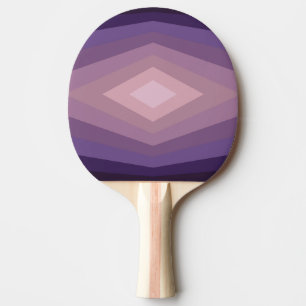 Shades Of Purple Geometric Abstract Art Ping Pong Paddle