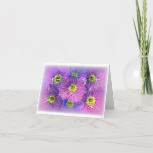 Shades of purple holiday card